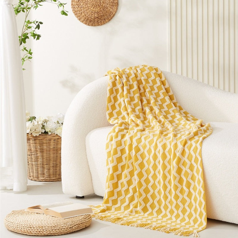 BowLift | YELLOW BOHO CHECK PATTERN