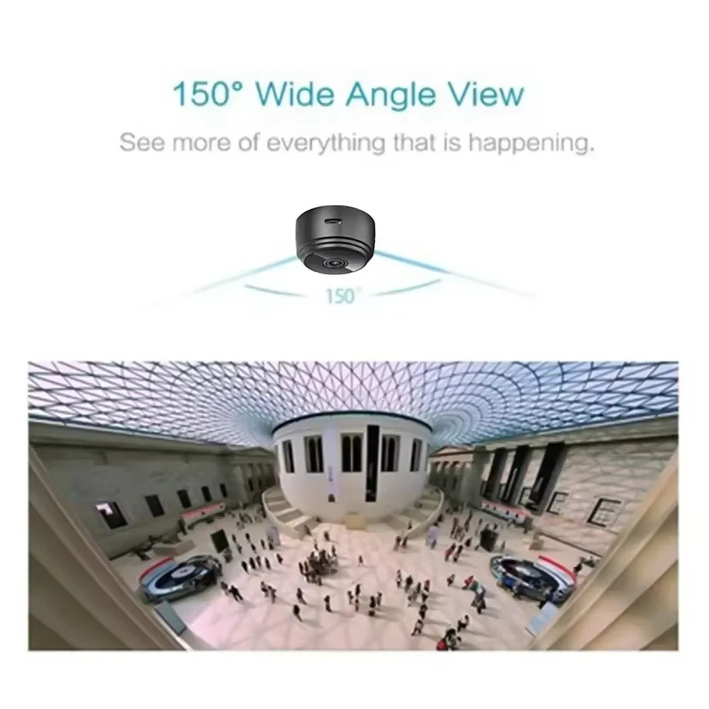 BowLift | Compact HD 720P Wireless Mini Smart Security Camera with Mobile Monitoring