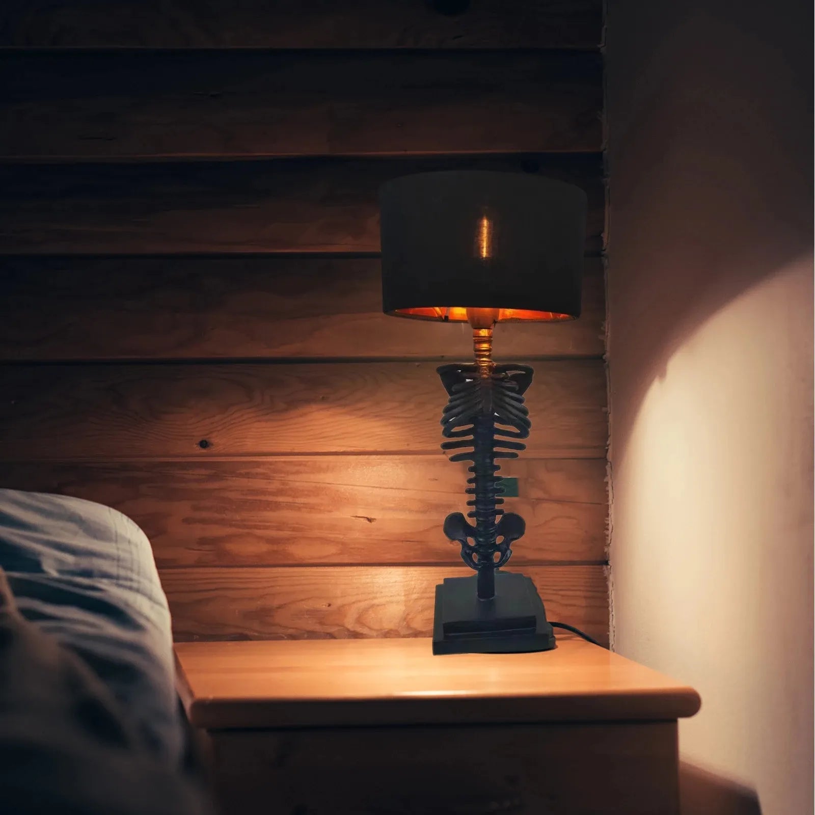 BowLift | Handcrafted Gothic Skeleton Table Lamp