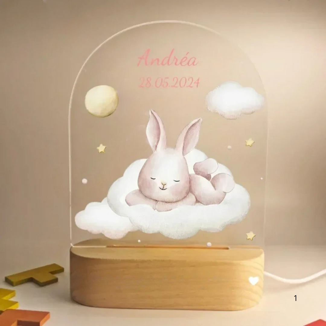 BowLift | Personal Night Light with Name – Soft Warm LED Lighting for Children