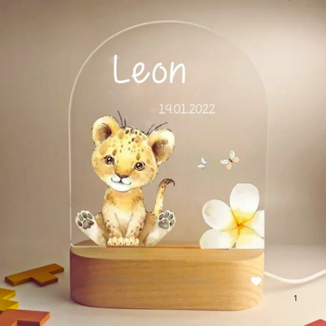 BowLift | Personal Night Light with Name – Soft Warm LED Lighting for Children