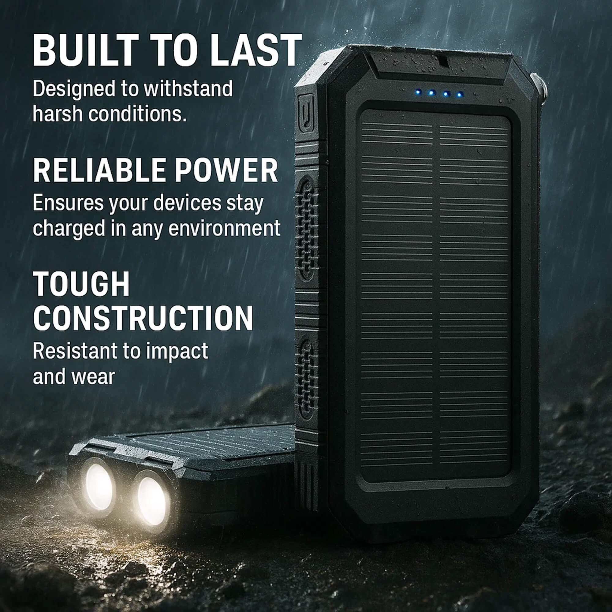 BowLift | 500000mAh Solar Charger Waterproof Power Bank External