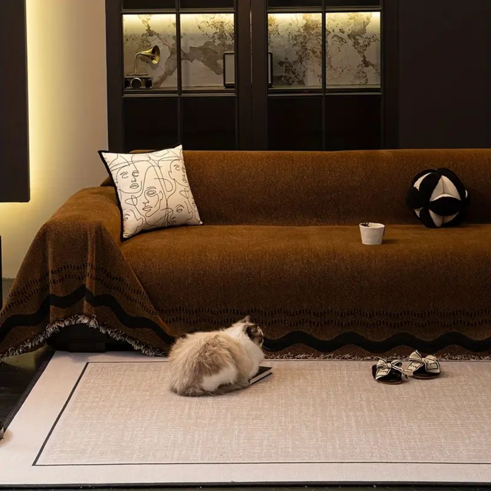 BowLift | Sora Line Tasseled Sofa Cover