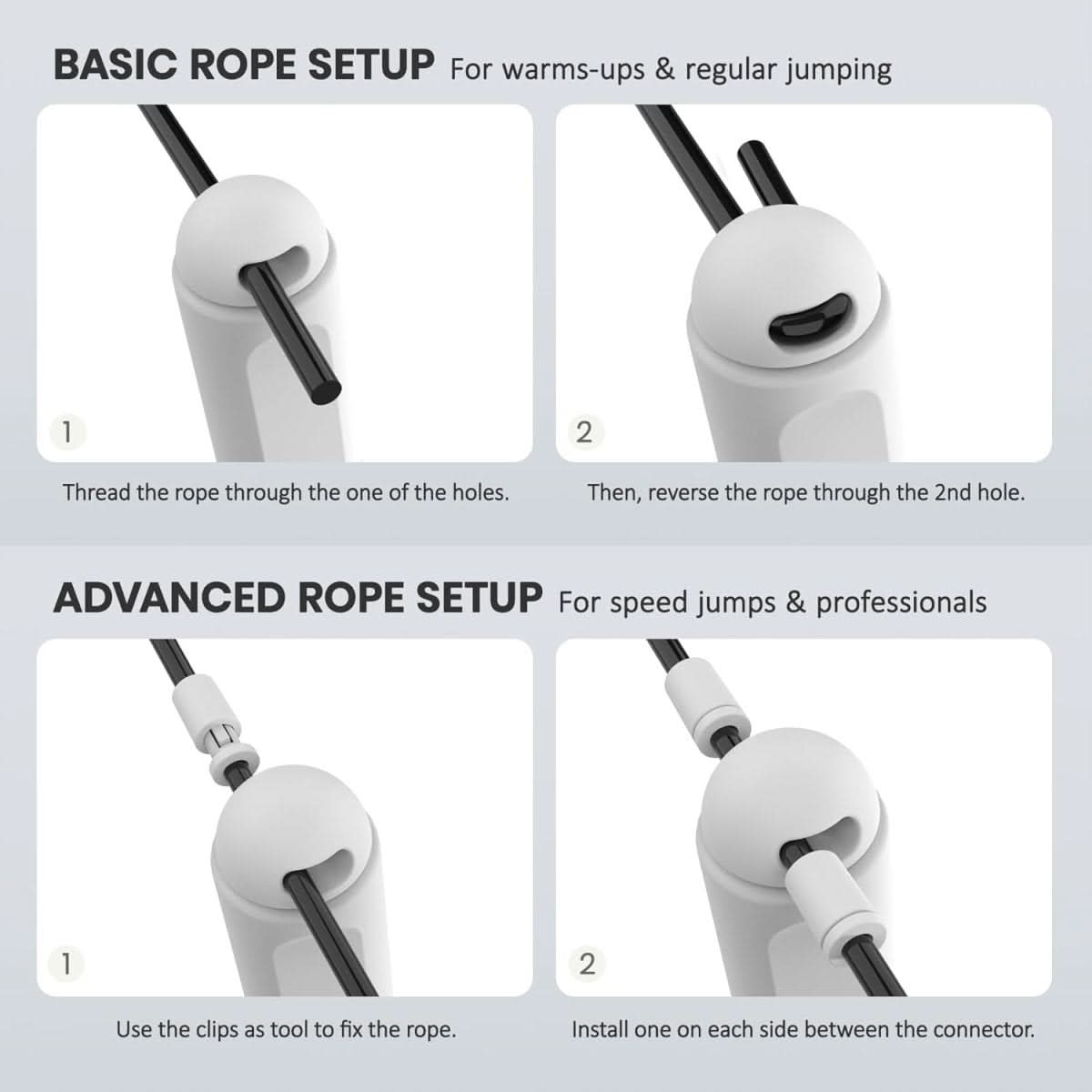 BowLift | Digital jump rope with calorie counter & adjustable length