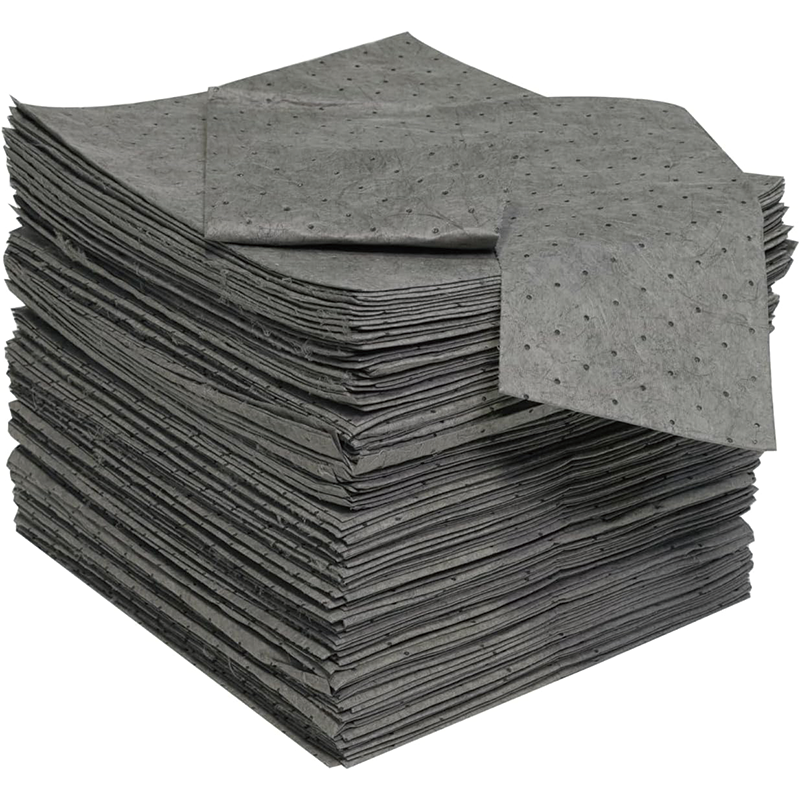 BowLift | 100 Pcs Spill Absorbent Pads, 9.8 x 13 Inch, Oil Absorbent Pads Weight Dimpled Pad Garage Accessories Water, for Absorbing Protecting Home Garage Basement