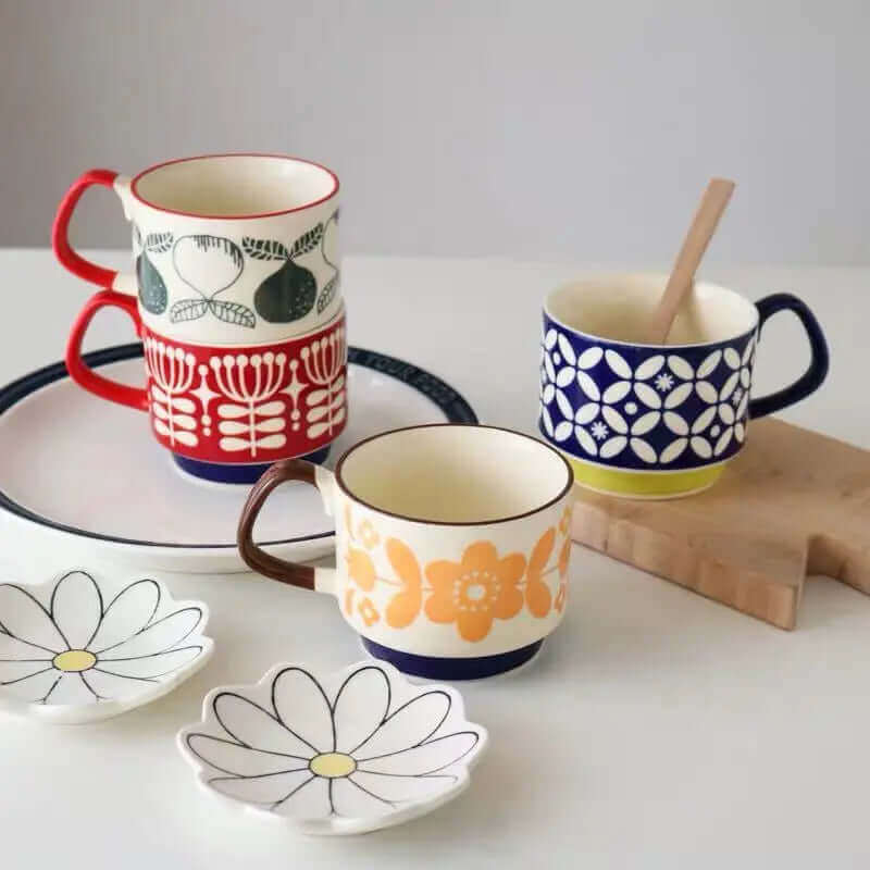 BowLift | Outstanding Retro Coffee Mugs made of Ceramic – available in 8 different patterns