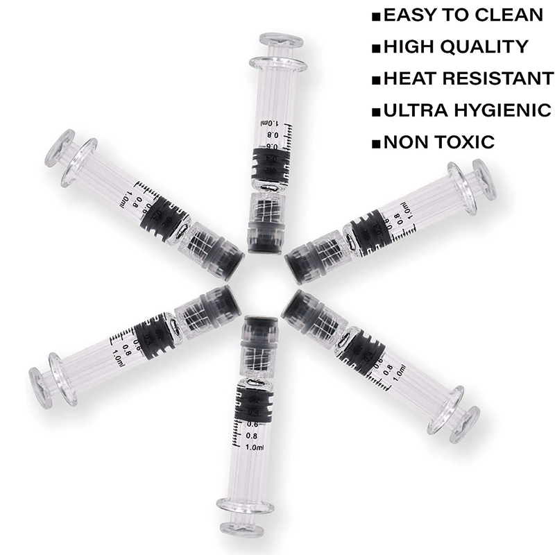 BowLift | 100pcs Borosilicate Glass 1ml Luer Lock Syringe, Non-Medical, Sterile, Heat Resistant, Measurement Markings for Lab, Vet, Craft