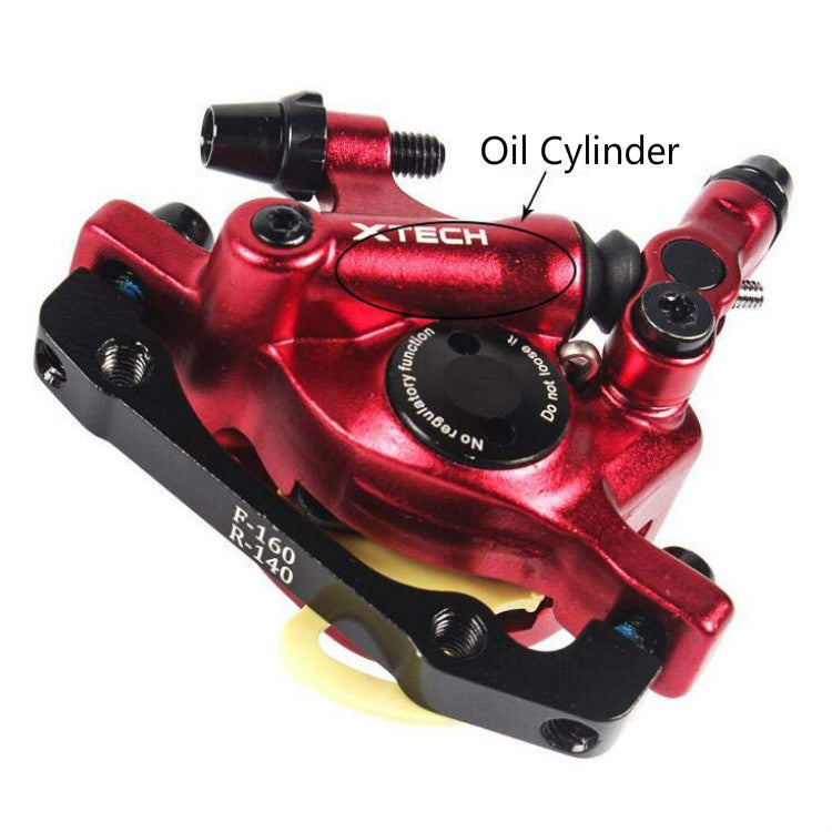 BowLift | ZOOM HB100 Mountain Bike Hydraulic Brake Caliper Folding Bike Cable Pull Hydraulic Disc Brake Caliper, Style: Rear(Blue)