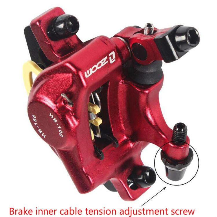 BowLift | ZOOM HB100 Mountain Bike Hydraulic Brake Caliper Folding Bike Cable Pull Hydraulic Disc Brake Caliper, Style: Rear(Blue)