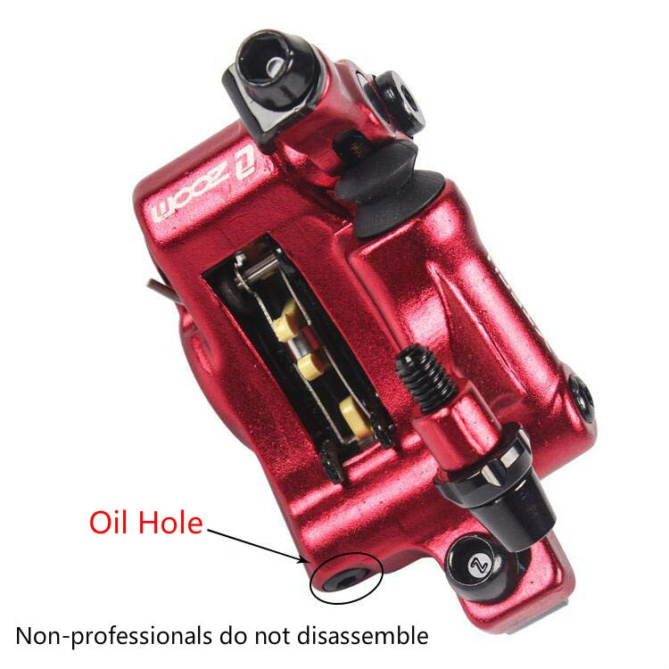 BowLift | ZOOM HB100 Mountain Bike Hydraulic Brake Caliper Folding Bike Cable Pull Hydraulic Disc Brake Caliper, Style: Rear(Blue)