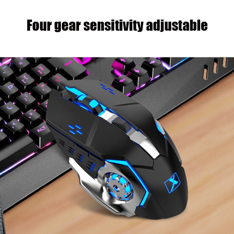 BowLift | K680 RGB Rechargeable Gaming Wireless Keyboard and Mouse Set (Black)