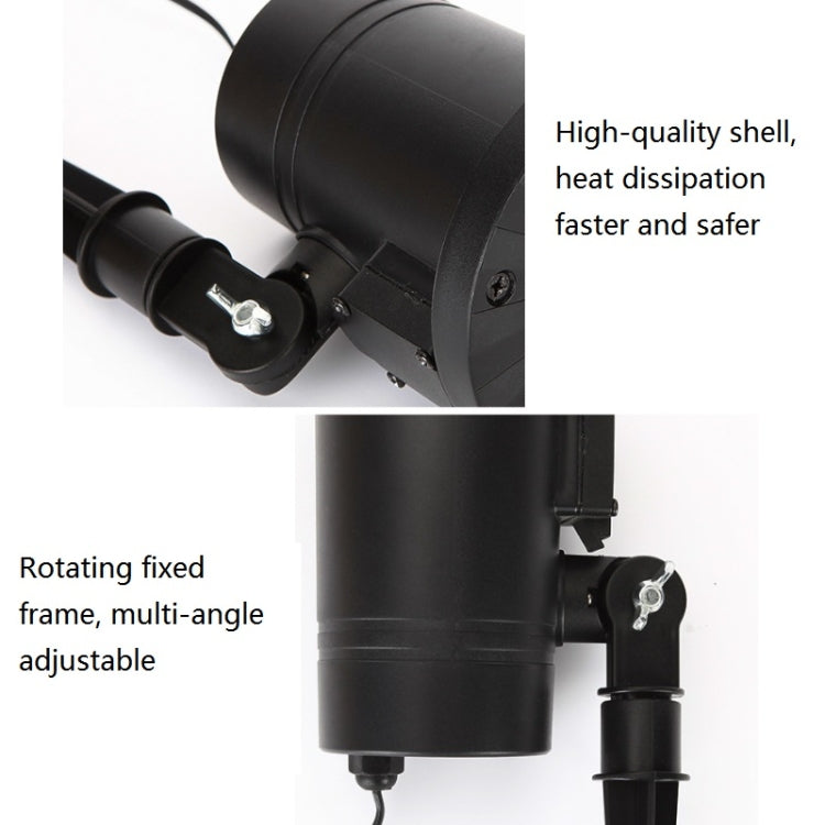 BowLift | 30W Remote Control Outdoor Waterproof Laser Light Garden Decoration Lawn Lamp, green light + red light (UK plug)