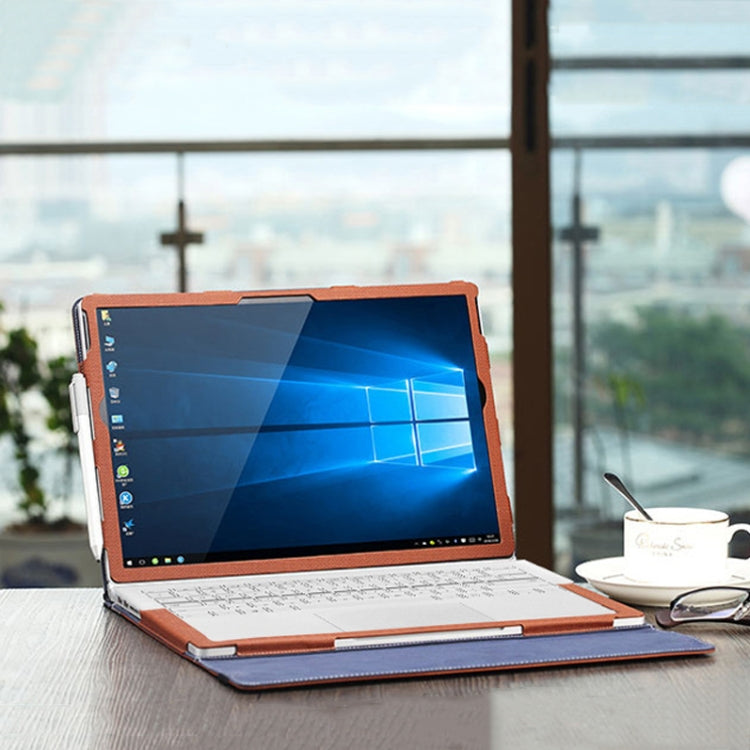 BowLift | PU Leather Laptop Protection Sleeve for Microsoft Surface Book 2 13.5 Inch (Gentleman Grey)