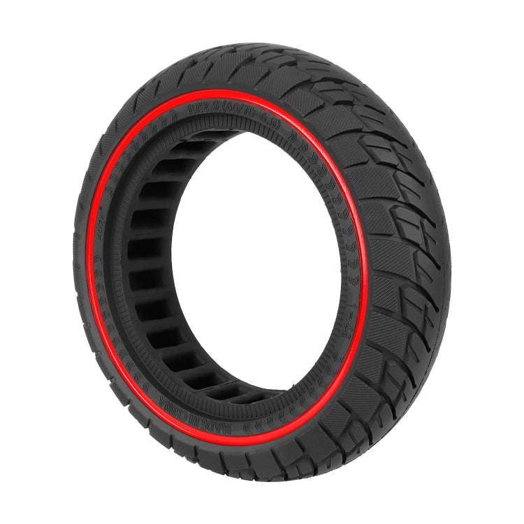 BowLift | For Ninebot Max G30 10 X 2.5 Inch (60/70-6.5) Scooter Solid Rubber Tire Red Line