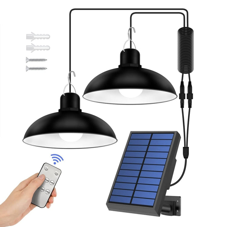BowLift | IP65 Waterproof Outdoor Solar LED Light Bulb Chandelier Indoor Lights, Specification: Simple White Light with Remote Control