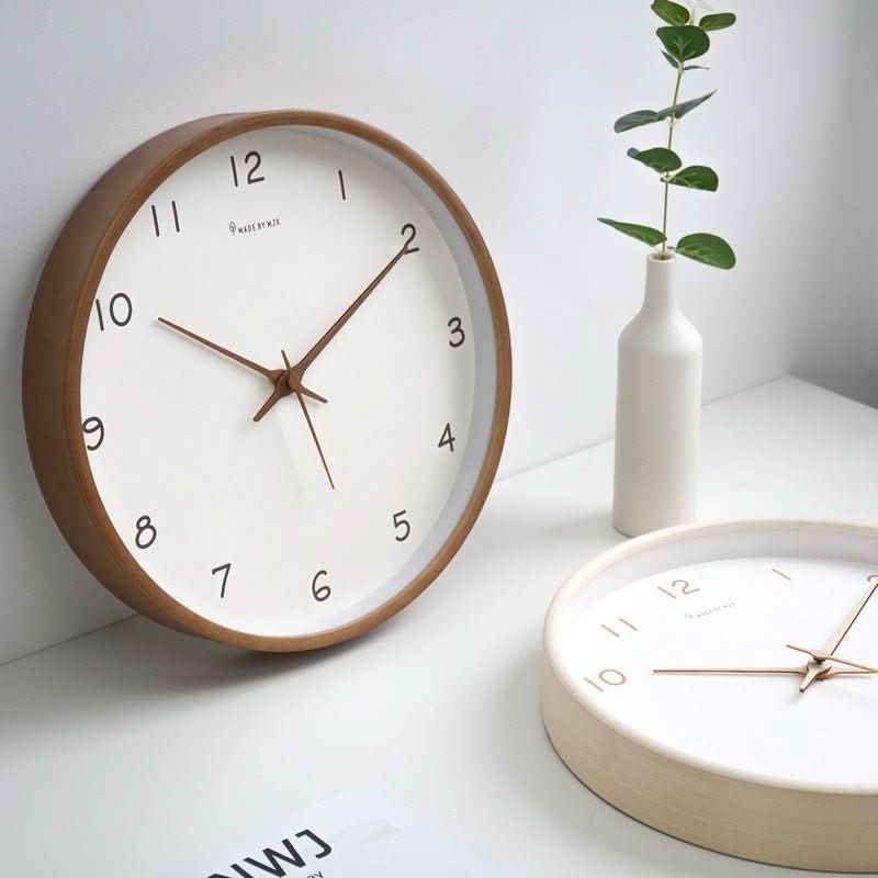 BowLift | Analog Wood Wall Clock with Silent Movement