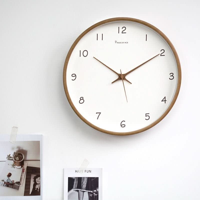 BowLift | Analog Wood Wall Clock with Silent Movement