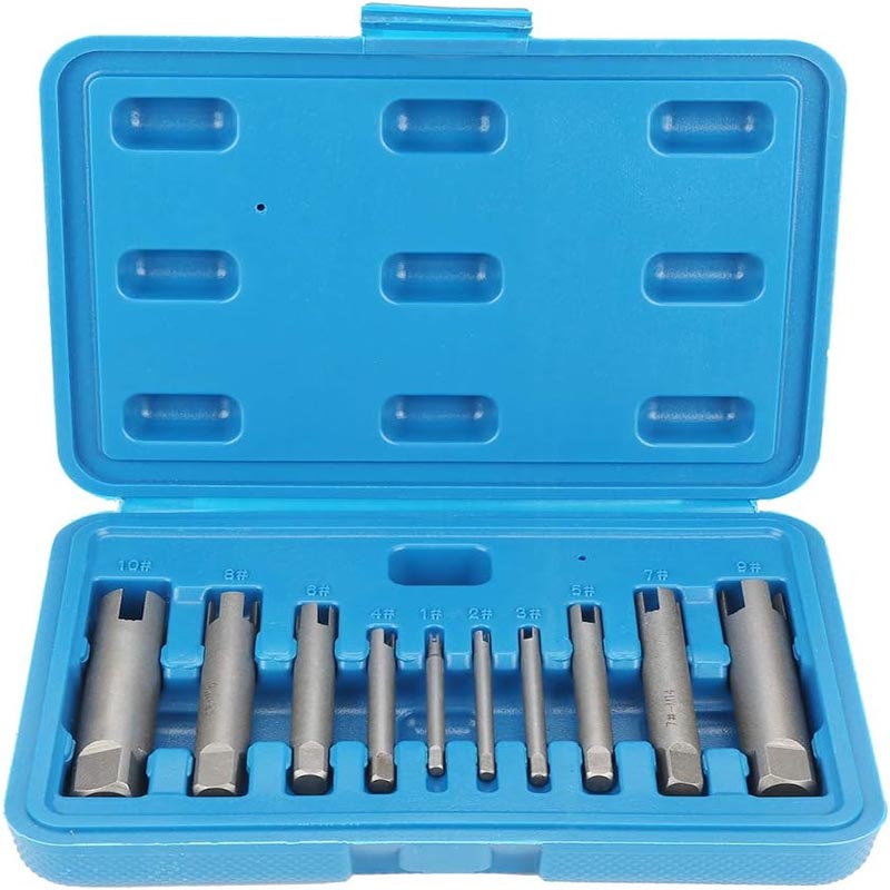 BowLift | 10 pcs Tap Extractors Bolt Extractor Set for industrial screw and bolt removal as well as home repair work
