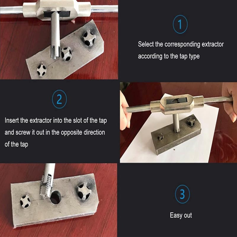 BowLift | 10 pcs Tap Extractors Bolt Extractor Set for industrial screw and bolt removal as well as home repair work