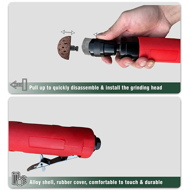 BowLift | Tire Buffer Kit,2500rpm Low Speed Air Tire Buffing Machine Tire Repair Kit Polishing Cleaning Tool 35mm Pneumatic Automatic Buffing Wheel Machine Tire Repair Tool Rear Exhaust