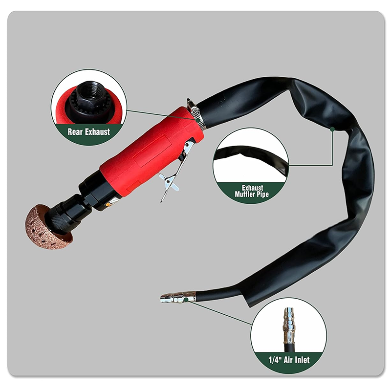 BowLift | Tire Buffer Kit,2500rpm Low Speed Air Tire Buffing Machine Tire Repair Kit Polishing Cleaning Tool 35mm Pneumatic Automatic Buffing Wheel Machine Tire Repair Tool Rear Exhaust