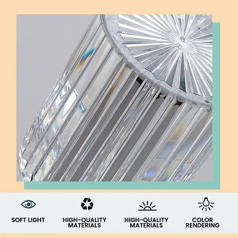 BowLift | Touch crystal lamp - 3-level dimmable light colors with elegant diamond cut!
