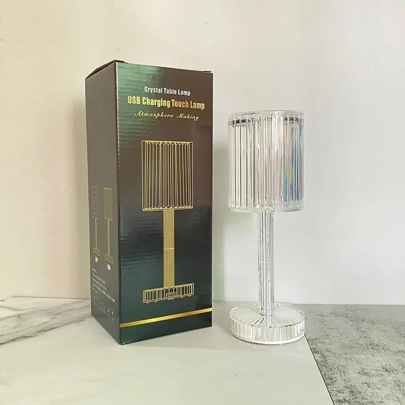 BowLift | Touch crystal lamp - 3-level dimmable light colors with elegant diamond cut!