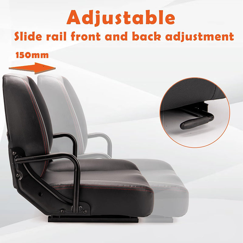 BowLift | Universal Forklift Seat Tractor Seat with Hip Restraint for Tractor,Mower,Skid Loader,Telehandler,Excavator Dozer