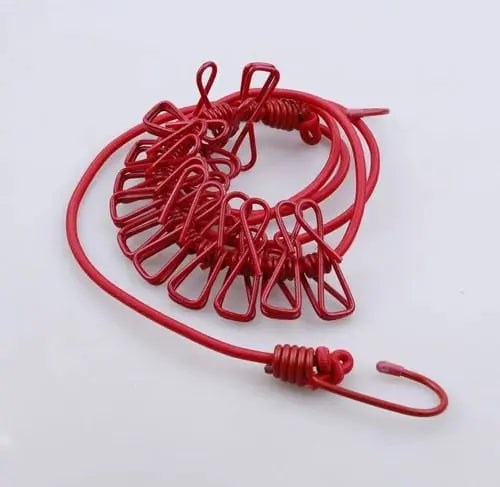 BowLift | Portable Clothesline with Clips – Ideal for Travel, Camping & Balcony