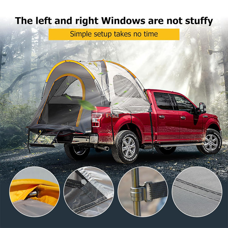 BowLift | Truck Tent For 6.5-8 Ft Truck Bed, Pickup Truck Bed Tent Double Layer Waterproof Pu2000mm For Camping