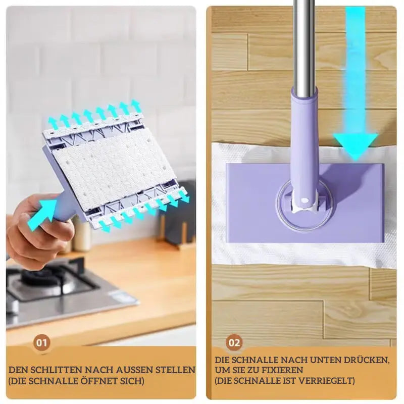 BowLift | Cloth Switching Mini Mop (With 100 Cleaning Sheets)