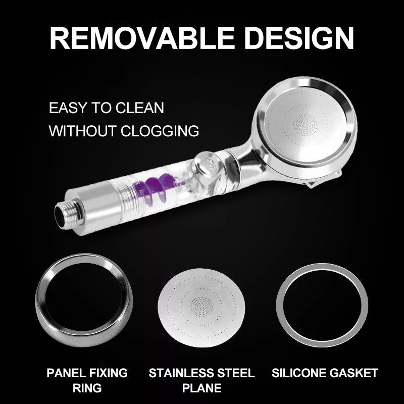 BowLift | 3 Mode Adjustable High Pressure Water Saving Showerhead