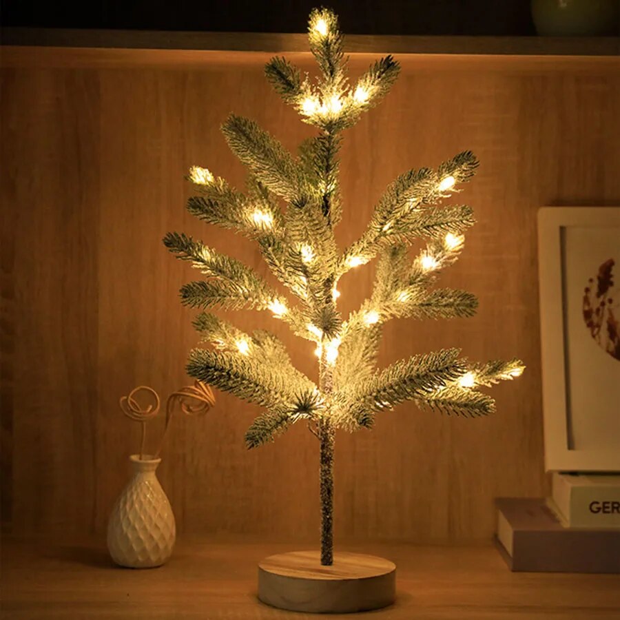 BowLift | LumiPine – LED Christmas tree table lamp with warm white light