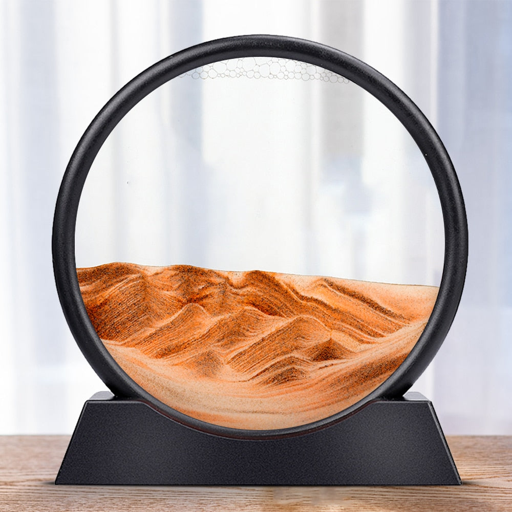 BowLift | Royaleva Moving Sand Art Sculpture - LED Calming Desk Decoration