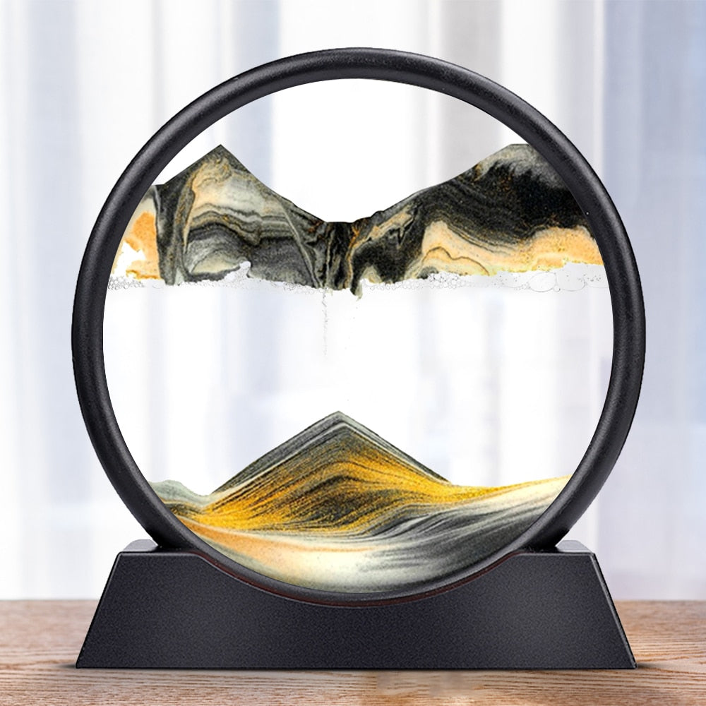 BowLift | Royaleva Moving Sand Art Sculpture - LED Calming Desk Decoration