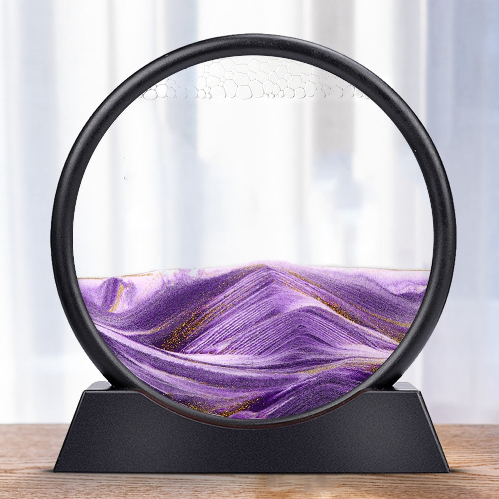 BowLift | Royaleva Moving Sand Art Sculpture - LED Calming Desk Decoration