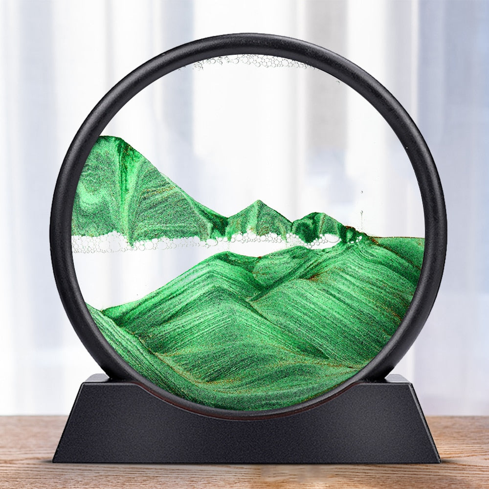 BowLift | Royaleva Moving Sand Art Sculpture - LED Calming Desk Decoration
