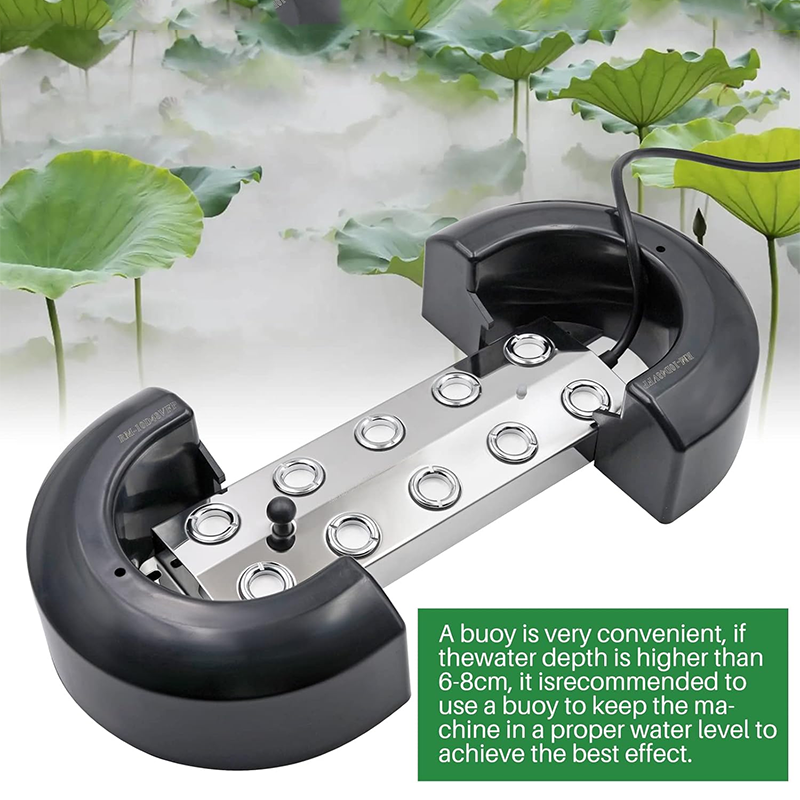 BowLift | Ultrasonic Mist Maker ,Atomizer 10 Heads, 7L/H Ultrasonic Atomizer With 350W Waterproof Power Supply, Heavy Mist Device, Garden Mist Humidifier, Pond Mist Device, Suitable For Gardening Greenhouse Landscape