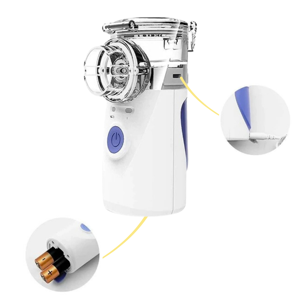 BowLift | Children's Nebulizer - Portable Nebuliser for Kids, Compact and Easy-to-Use with Adjustable Mist Levels – Ideal for Asthma, Allergies, and Respiratory Relief – Travel-Friendly Pediatric Nebulizer