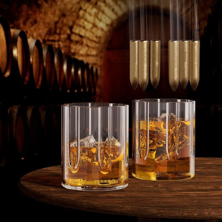 BowLift | Unique Revolver Liquor Decanter Set