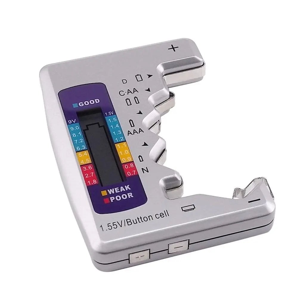 BowLift | Universal Battery Tester – Quick Test for AA, AAA, 9V & Button Cells