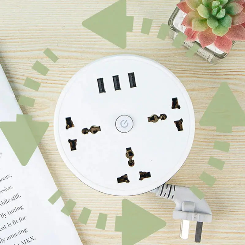 BowLift | Universal power strip with retractable cable & USB ports