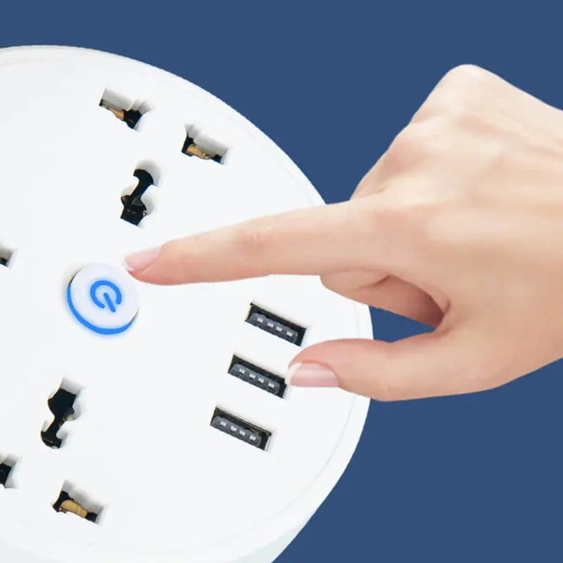 BowLift | Universal power strip with retractable cable & USB ports