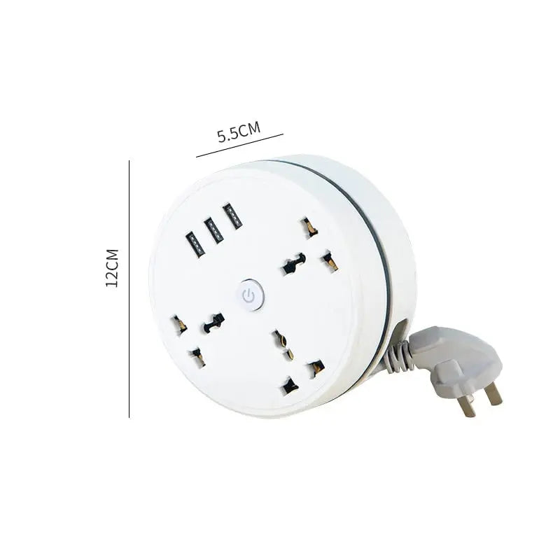 BowLift | Universal power strip with retractable cable & USB ports
