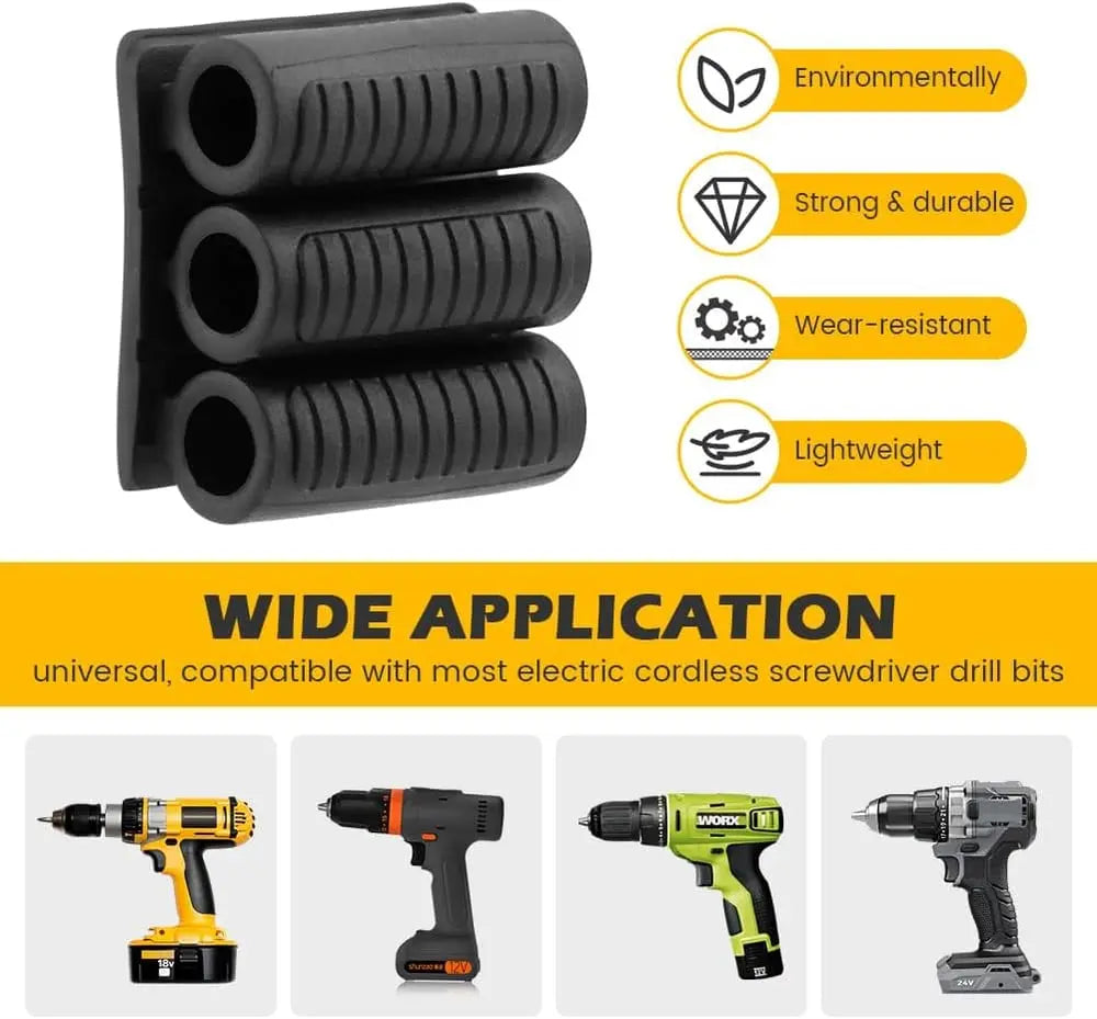 BowLift | Universal self-adhesive drill holder – secure bit storage with strong hold