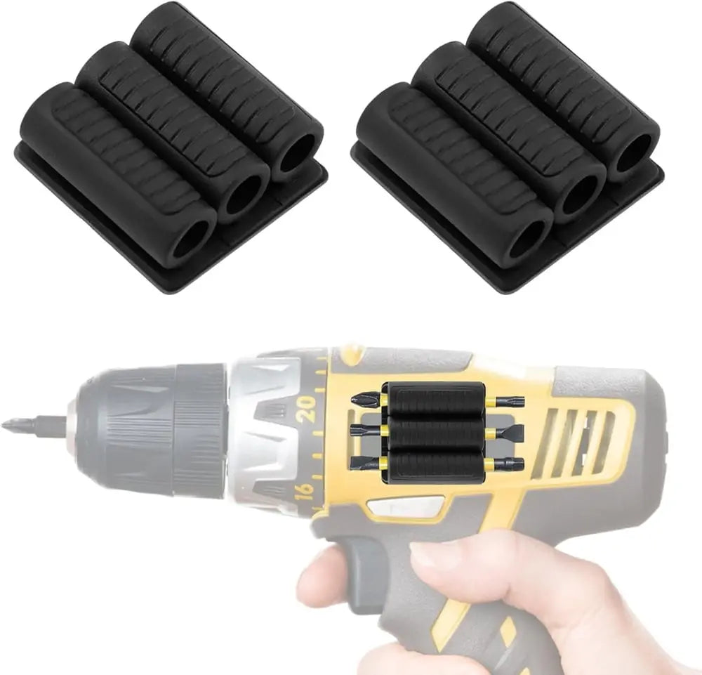 BowLift | Universal self-adhesive drill holder – secure bit storage with strong hold