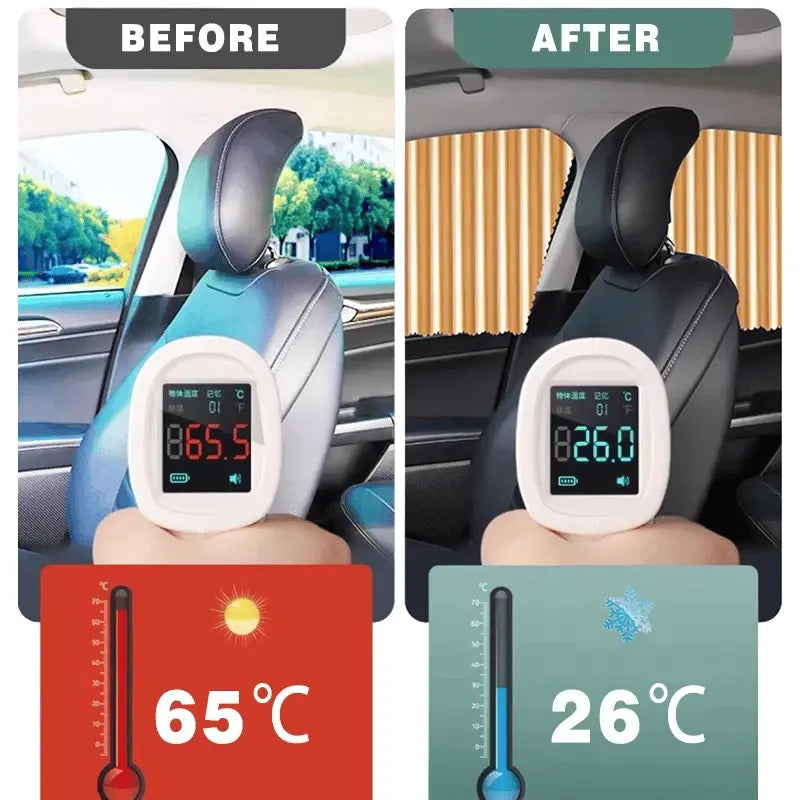 BowLift | Universal sunshade for car windows with magnetic attachment and UV pRedection