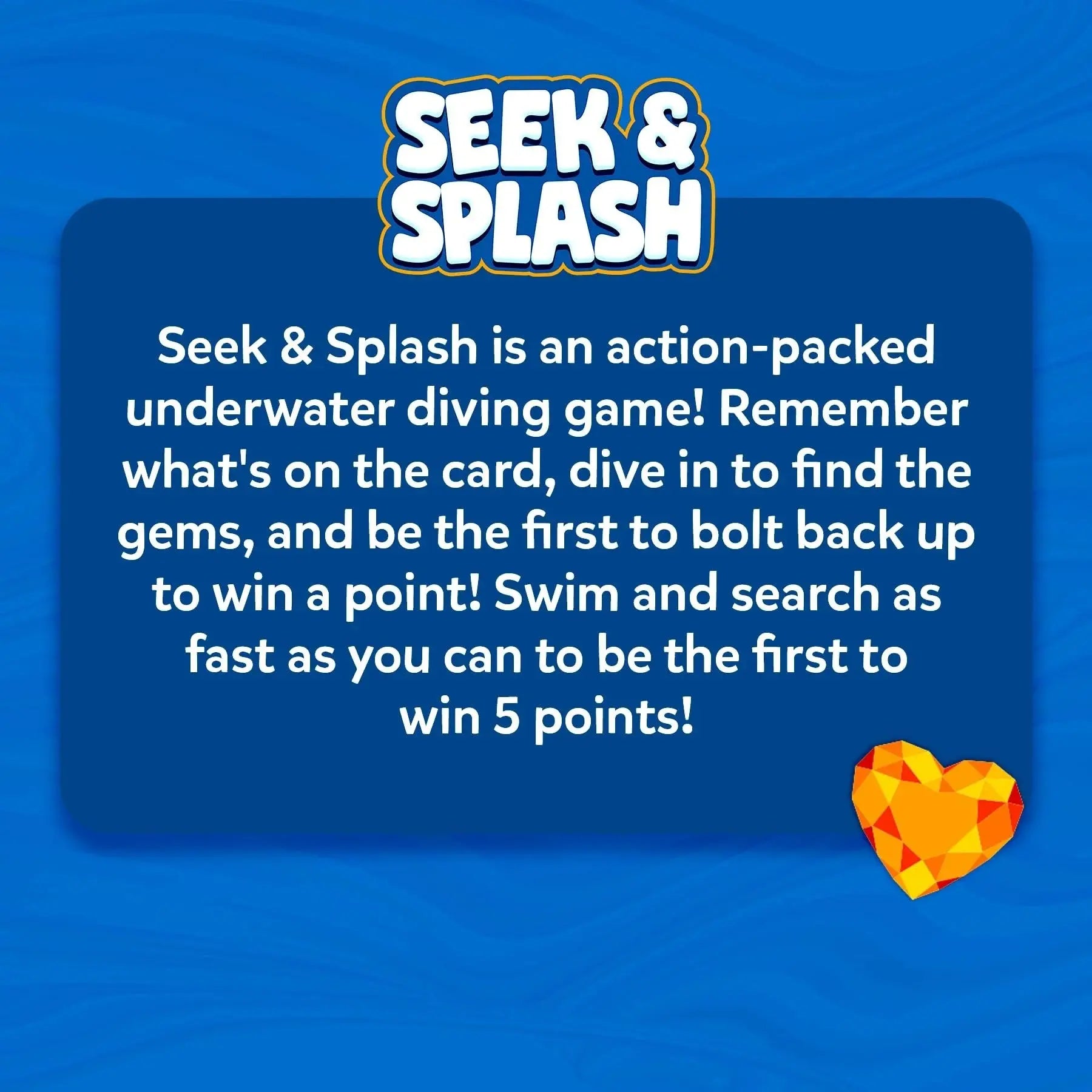 BowLift | Underwater Pool Treasure Hunt game with waterproof gems and cards