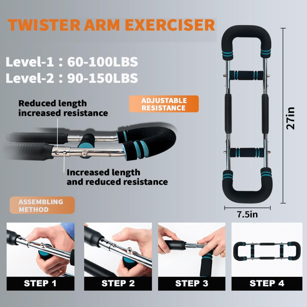 BowLift | Adjustable training bar for targeted muscle training of arms & chest