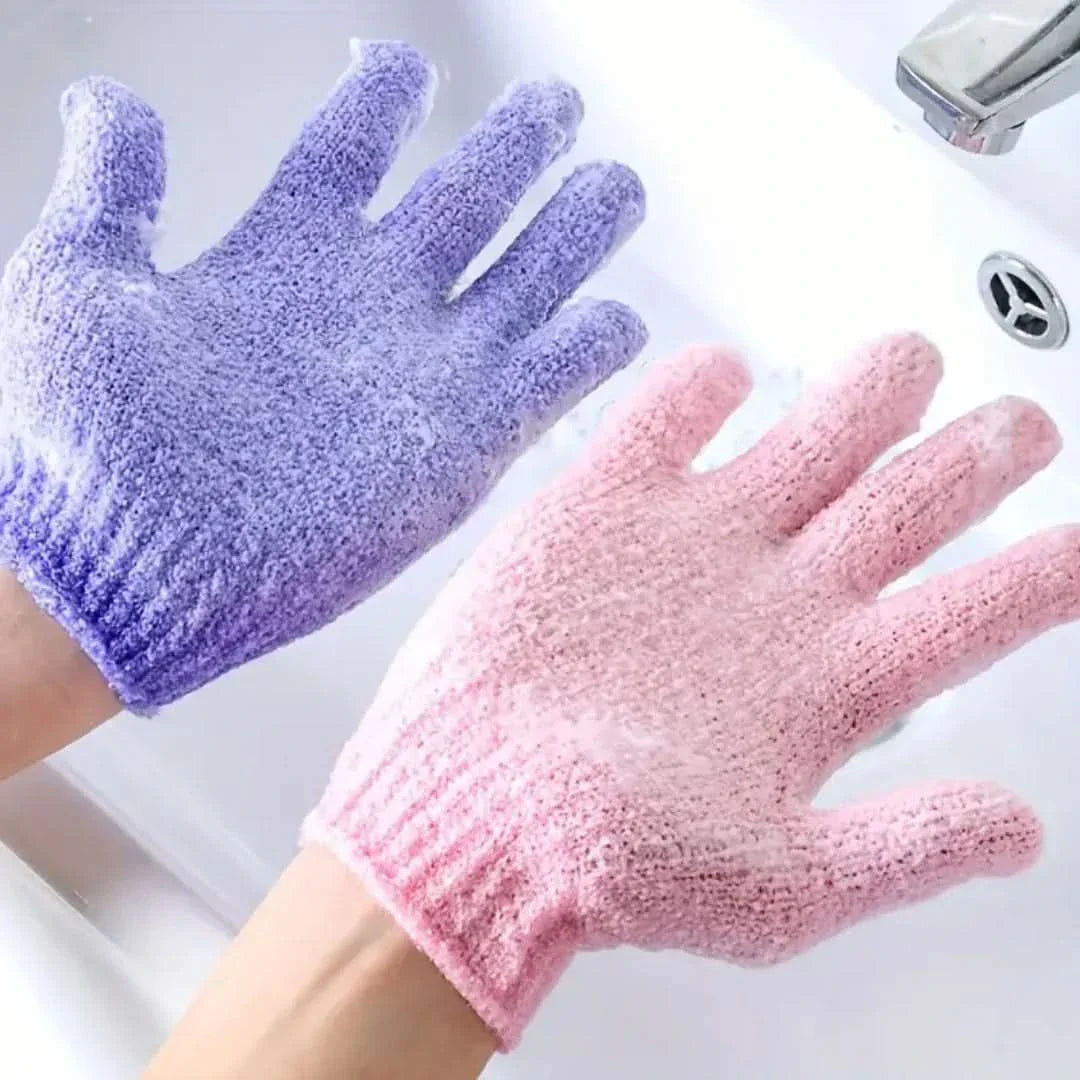 BowLift | Exfoliating Bath Gloves for Shower – 2 Pack